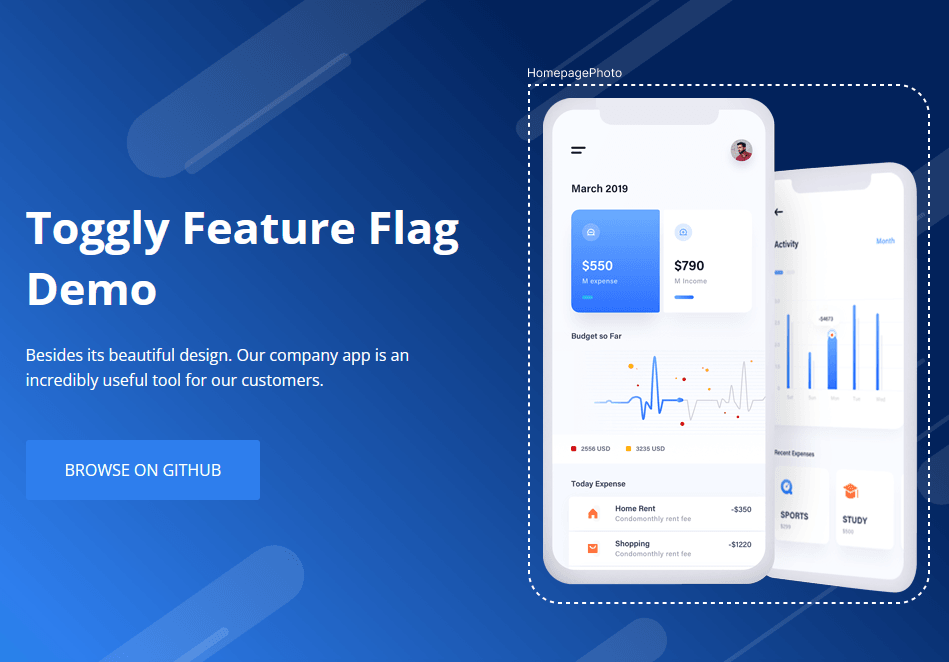 feature flag management interface